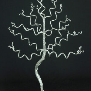 Handmade Wire Tree Sculpture - Medium on Tile