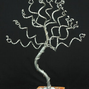 Small Whimsical Tree Display on Terra Cotta