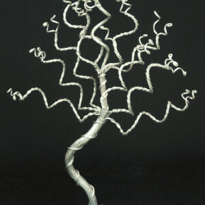 Small Handmade Tree Sculpture on Black